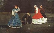 Winslow Homer The Croquet Game (mk44) painting